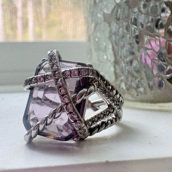 David Yurman Jewelry - David Yurman Amethyst Crossover Ring